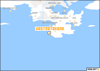 map of Västra Takene