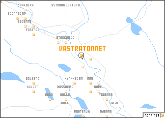 map of Västra Tönnet