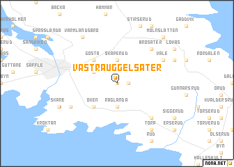 map of Västra Uggelsäter