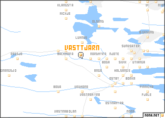 map of Västtjärn