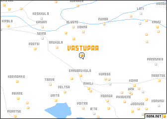 map of Vastupää