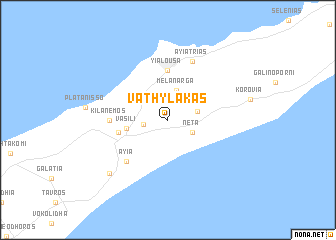 map of Vathylakas