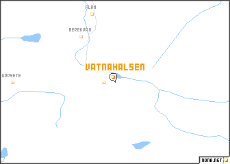 map of Vatnahalsen