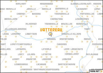 map of Vattereau