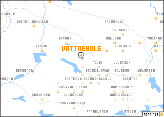 map of Vattneböle