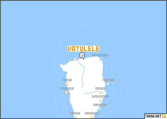 map of Vatulele