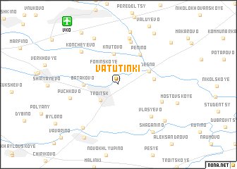 map of Vatutinki