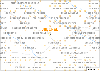 map of Vauchel