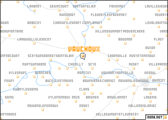 map of Vauchoux