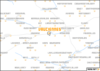 map of Vauciennes