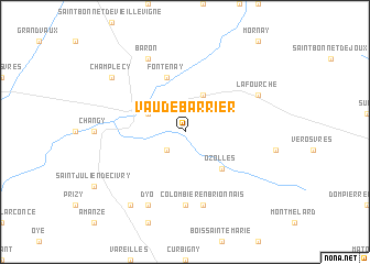 map of Vaudebarrier