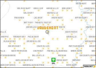 map of Vaudémont