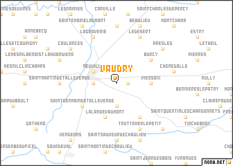 map of Vaudry