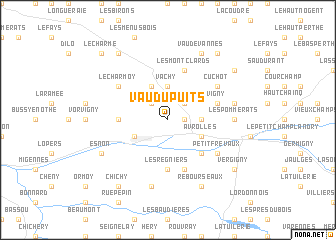 map of Vaudupuits