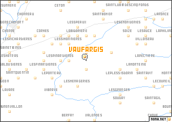 map of Vaufargis
