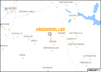 map of Vaughn Hollow