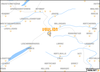 map of Vaulion