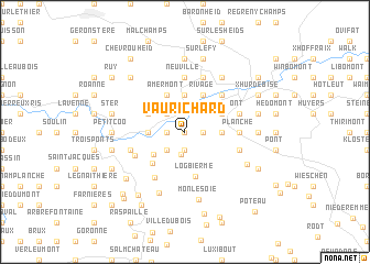 map of Vau-Richard