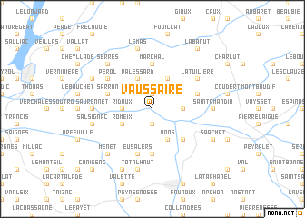 map of Vaussaire