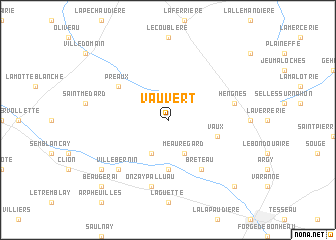 map of Vauvert