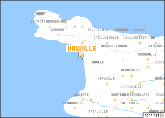 map of Vauville