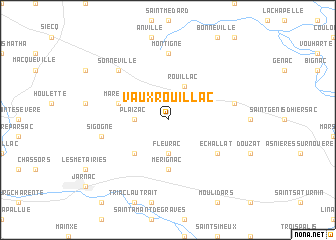 map of Vaux-Rouillac