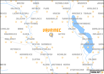 map of Vavrinec