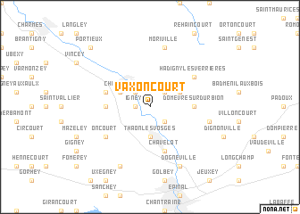 map of Vaxoncourt