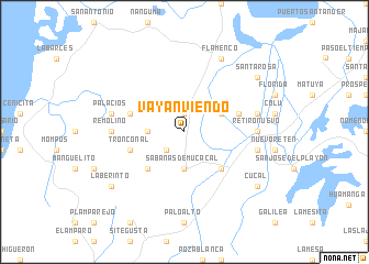 map of Vayanviendo