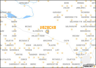 map of Vazačka