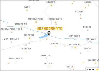 map of Vazh-Pashnya