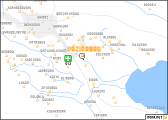 map of Vazīrābād