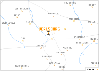map of Vealsburg
