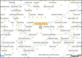 map of Veaunes