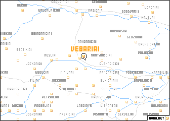 map of Vėbariai