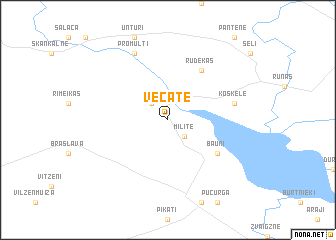 map of Vecate