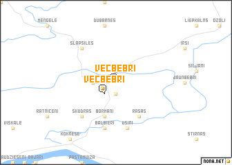 map of Vecbebri