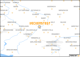 map of Veckenstedt