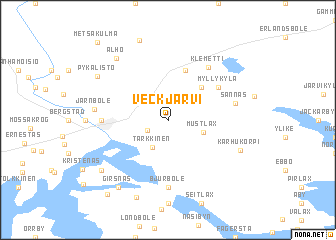 map of Veckjärvi