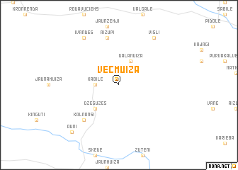 map of Vecmuiža