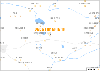 map of Vecstāmeriena