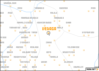 map of Védaga