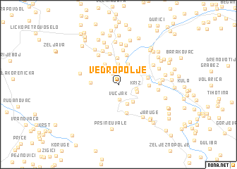 map of Vedro Polje