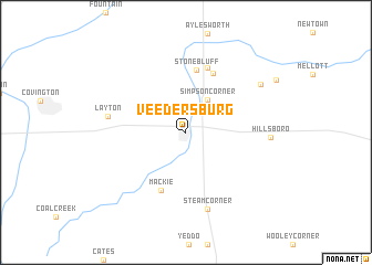 map of Veedersburg