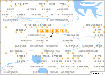 map of Veenklooster