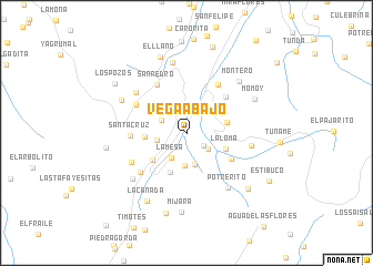 map of Vega Abajo