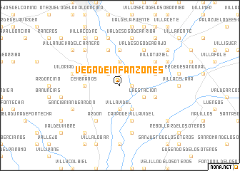 map of Vega de Infanzones