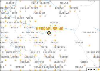 map of Vega del Seijo