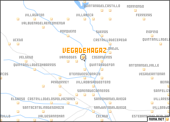 map of Vega de Magaz
