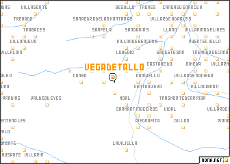 map of Vega de Tallo
